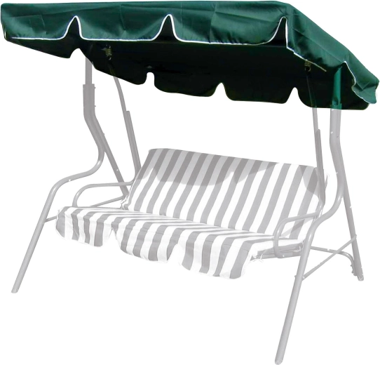 Canopy for swing 163 × 110 cm textile dark green