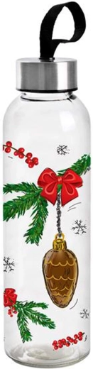 Glazen fles met dop Toro 500 ml kerstdecor