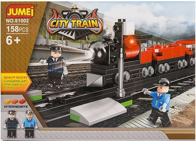 Bausatz Jumei City Eisenbahn 158 Teile (25 × 18 cm) - 1 Stück