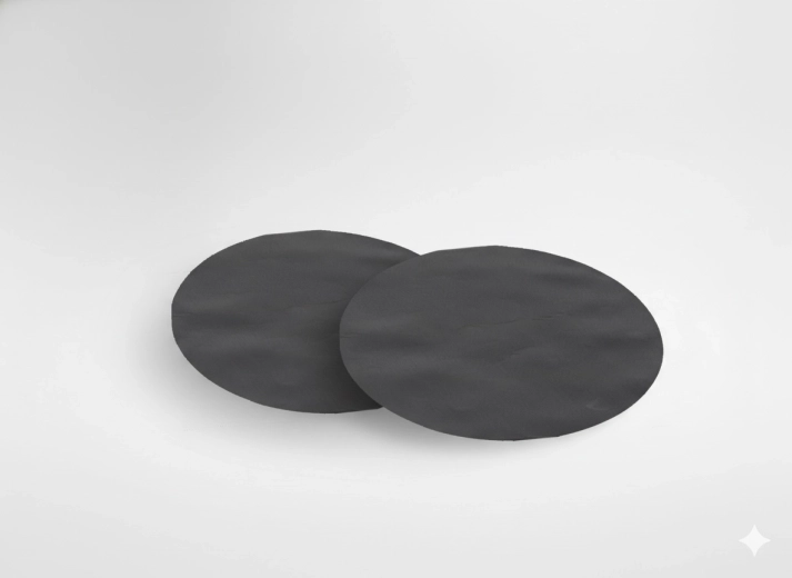 Set of 2 Round Teflon Grill Mats 40 cm