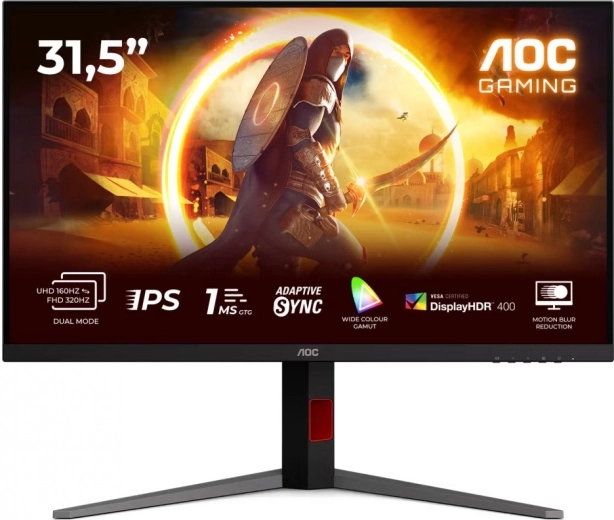 moniteur 31,5" AOC U32G4U Fast IPS 4K 160 Hz HDMI et DisplayPort