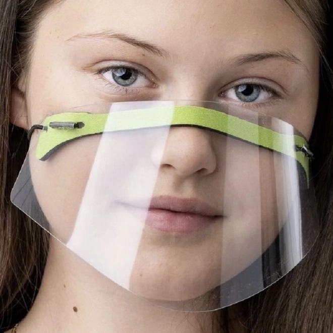 Mini visor for nose and mouth - green