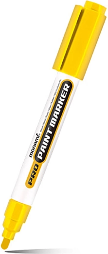Marqueur Monami Pro Paint Maker jaune 2 mm