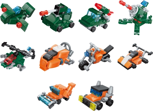 Qman Trans Collector bouwset 3-in-1 set 10 stuks