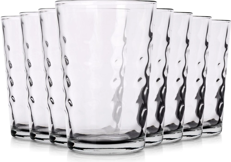Verres à boisson 200 ml, lot de 8 pcs