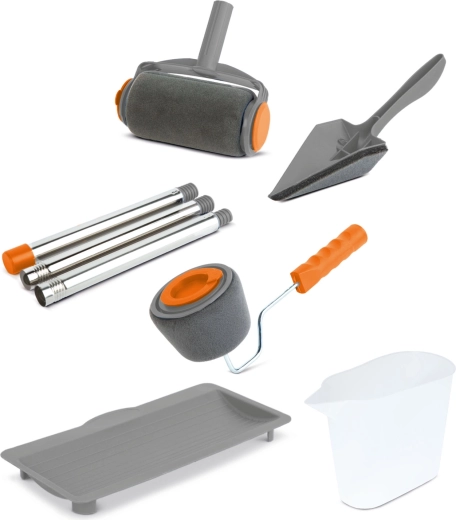 Rouleau de peinture avec réservoir de peinture, set de 6 pièces
