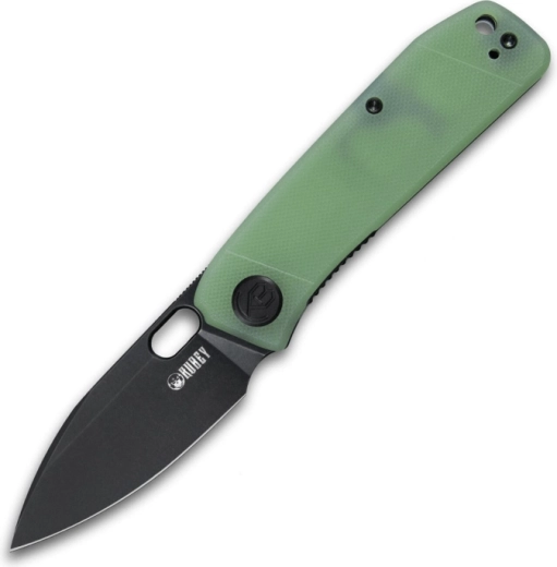 Kubey Hyde KU2104C pocket knife 7.5 cm, black, pale green Jade, G10, clip