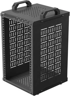 Rack ouvert 10" 9U 280 × 300 noir Lanberg