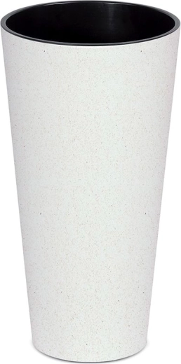 Tubus Slim Eco Wood Planter with Insert 30 cm – White