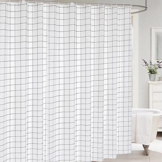Rideau de douche TORO Easy à carreaux 178 × 199 cm