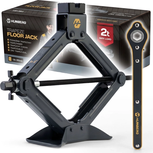 Humberg 2 t scissor car jack with ratchet wrench