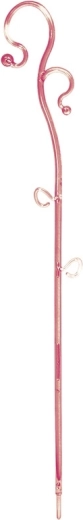 Orchideenstütze Decor III rosa transparent 39 cm