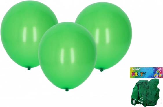 Set of Green Inflatable Balloons 10 pcs