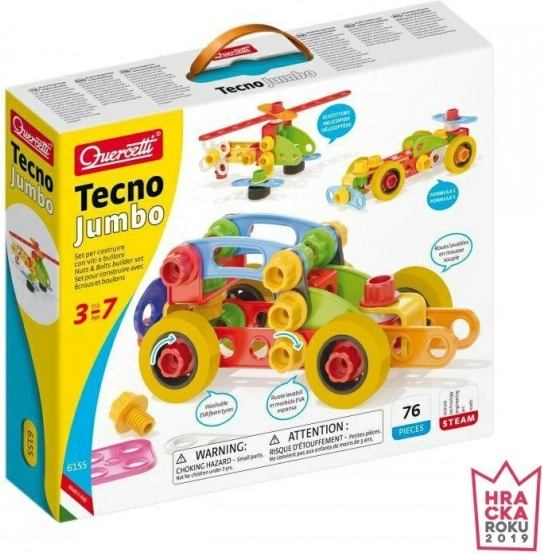 Quercetti Tecno Jumbo construction set – creative building kit for kids
