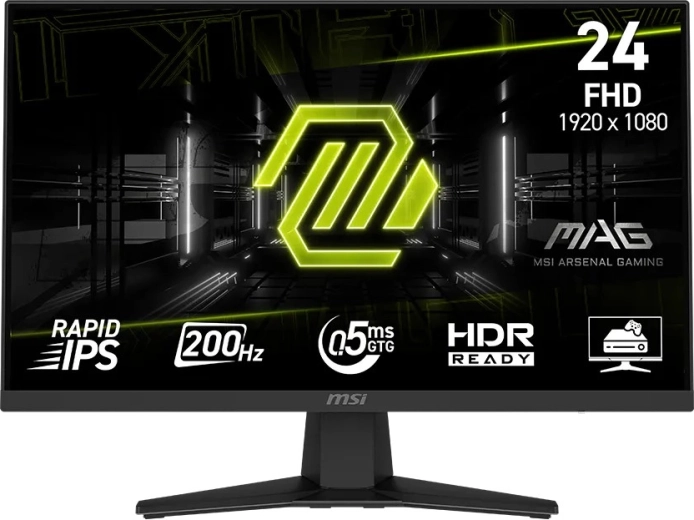 Gamingmonitor MSI 24" MAG 244F Rapid IPS 200 Hz