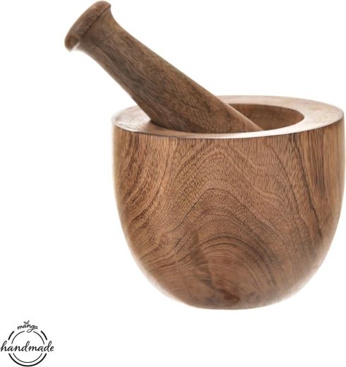 Wooden Mortar and Pestle Mango