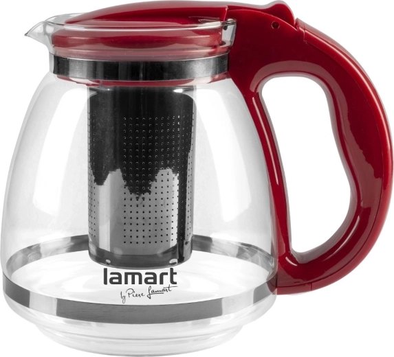 Glazen theepot Lamart Verre 1,5 l rood