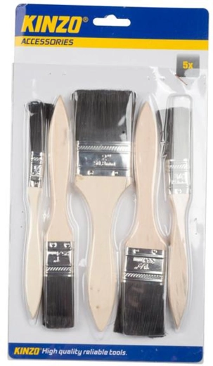 Set de pinceaux plats 5 pcs (13–50 mm)