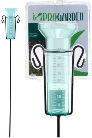 Rain gauge with metal stand 75 cm