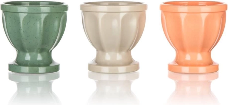 Plastischer Eierbecher Culinaria, Farbmix, 3 Stk.