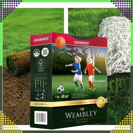 Premium Sports Grass Seed Mix Wembley 1 kg