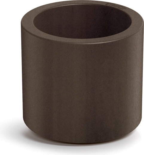 Bloempot Tubla Round 38 cm roestbruin met inzet