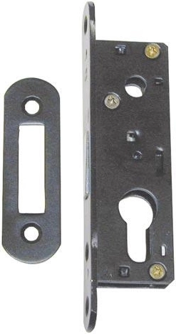 Serrure encastrée d’intérieur 90/40 avec blocage du pêne demi-tour, P/G