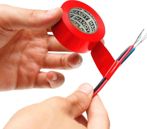 Ruban isolant rouge en PVC 10 m