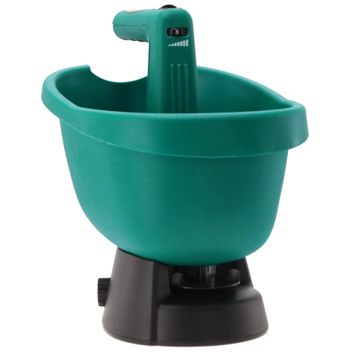 Handheld battery-powered seed spreader 3 L