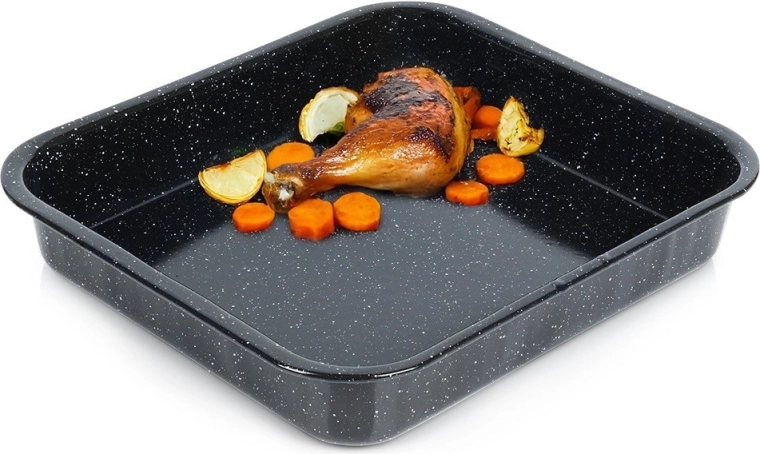 Plat à rôtir émaillé rectangulaire 8 l, 41,5 × 36,5 × 7 cm