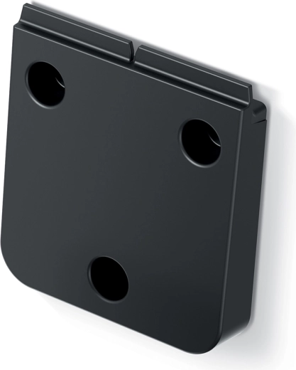 Wandkapstok SYSTEMA van gerecycled plastic – zwart