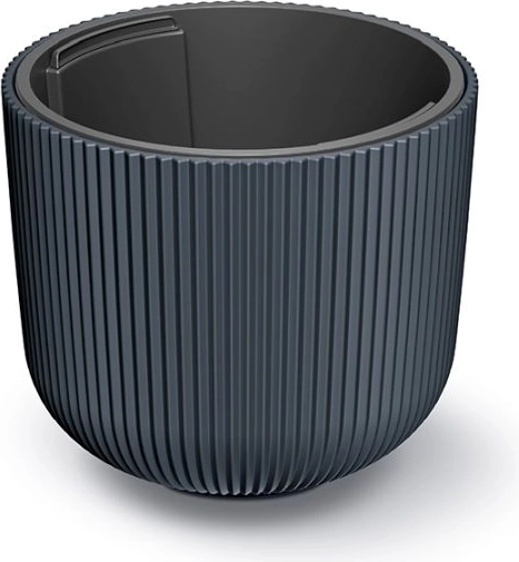 Pot de fleurs avec insert auto-irrigant 29,8 cm anthracite