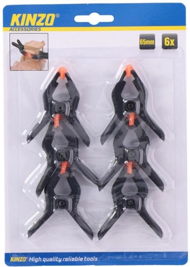 65 mm Glue Clamp, set of 6 KINZO