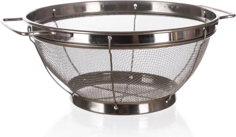 Stainless steel strainer with base 21.5 cm AKCENT
