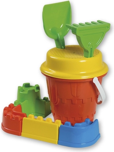 Androni zandset kasteel met muren middelgroot – Rood