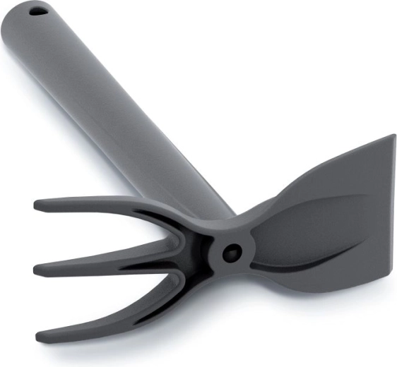 Garden hoe with three-prong cultivator 29 cm