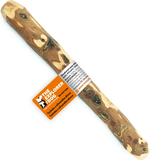 Explorer Dog Kau-Stick aus Olivenholz Größe S