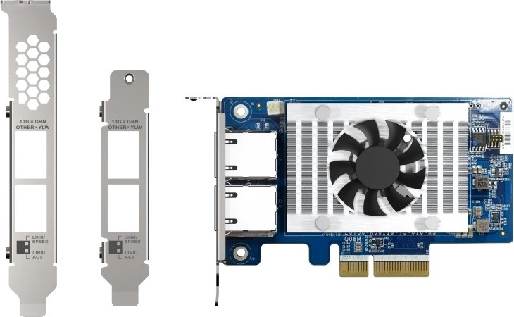QNAP QXG-10G2T-X710 carte réseau PCIe 10GbE double port avec Intel X710