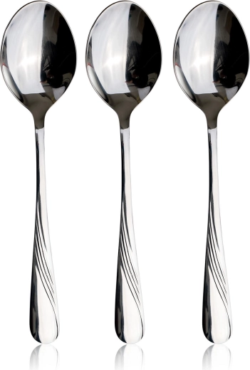 CELESTRA Stainless Steel Table Spoons, Set of 3