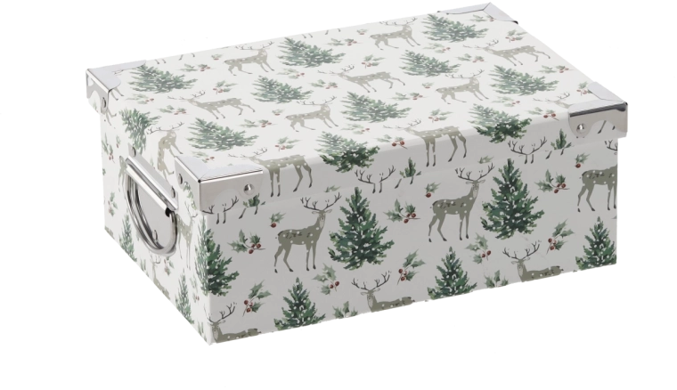 Boîte cadeau de Noël avec ferrures 44 × 31 × 15 cm - 1 pièce