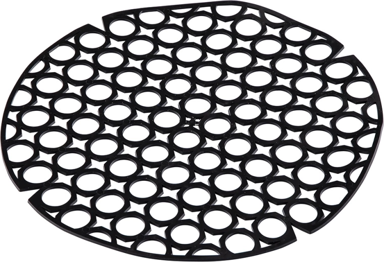 Elastisches rundes Spülbecken-Gitter 27,5 cm schwarz