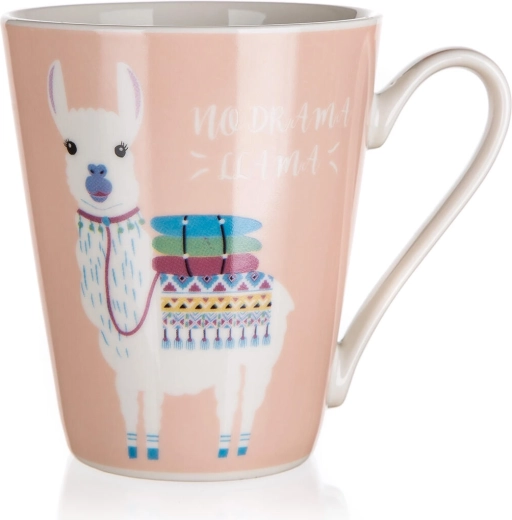 Mug en céramique LAMA 320 ml rose