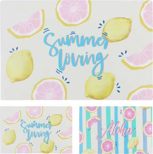 Kunststof placemat Aloha/Summer 43,5 × 28,5 cm