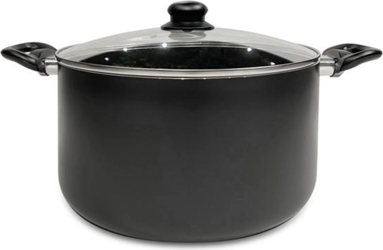 Topf mit Glasdeckel Kitchisimo Nero 24 cm, 5,5 l