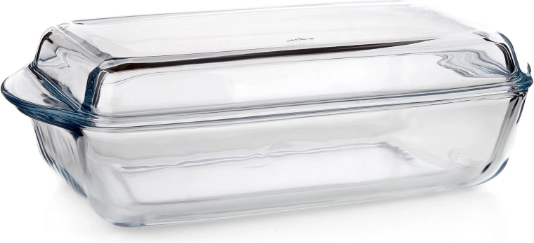 Square glass baking dish with lid 4.1 L