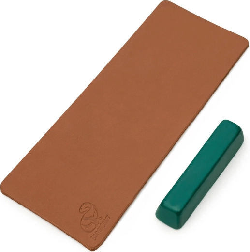 Leather strop for honing with polishing compound BEAVERCRAFT LS2P1