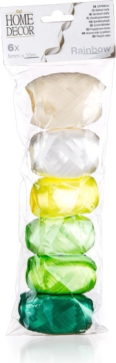 Lint Rainbow 10 m, mix van kleuren, set van 6 stuks