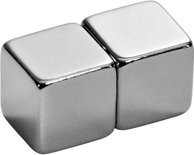 Neodymiummagneet kubus 10 × 10 × 10 mm (2 stuks)