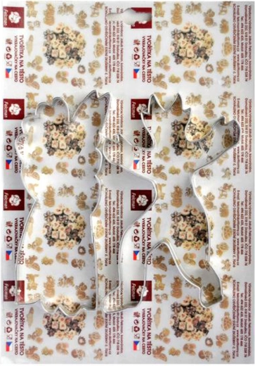 Emporte-pièces pour biscuits Diable et Saint-Nicolas 14 cm, lot de 2 pcs