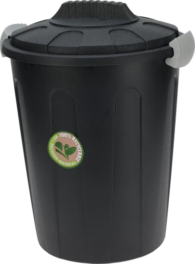 Plastic trash bin 23 l with removable lid